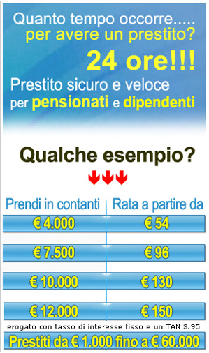 prestiti on line veloci